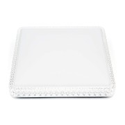 Plafoniera Soledad LED in metacrilato bianco quadrata