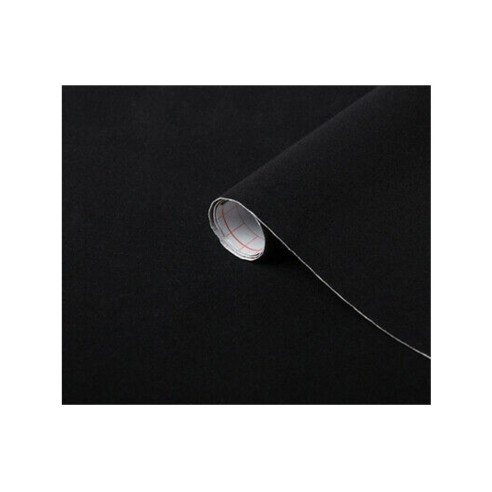 Pellicola adesiva in vinile effetto velluto nero 45cmx1m