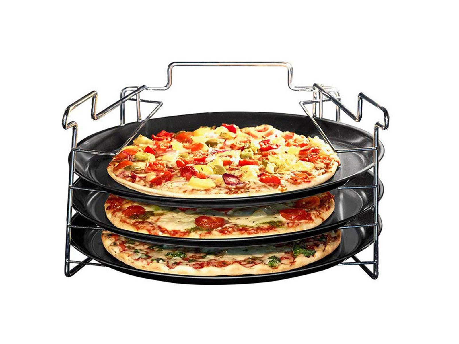 Set teglie per pizza 4pz da 29cm Casa Collection - in offerta su Yagos.it