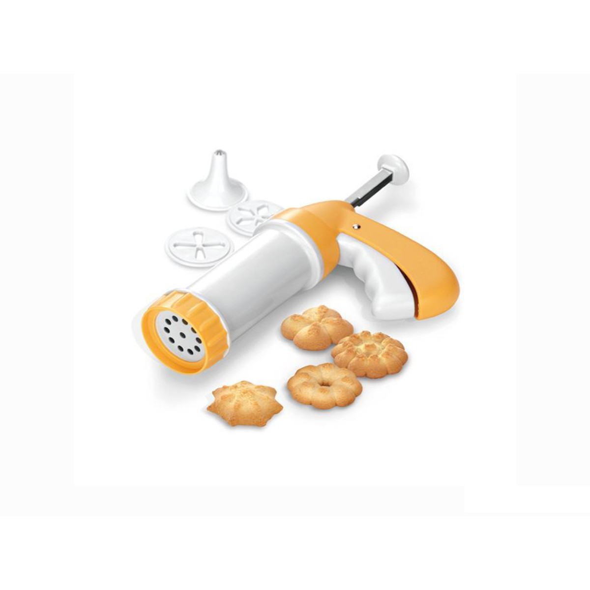 630535 Pistola Sparabiscotti/Decoratore per Torte, Metallo Delicia