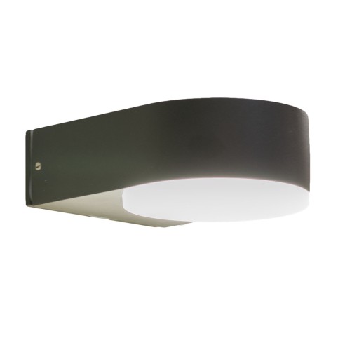 Applique Da Esterno Led 9W 750lm 4000K IP65 - Lampada Da Parete Moderna Nero 16x20x4,5cm