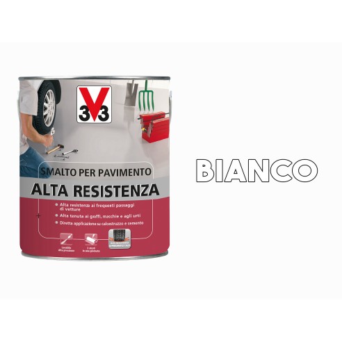 Vernice per pavimento in cemento Alta Resistenza V33 bianco