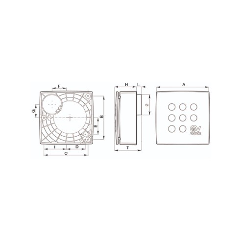 Aspiratore aeratore centrifugo da condotto Micro 100
