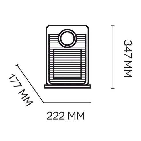 Termoventilatore-ceramico-argo-Beat-Ice-dimensioni