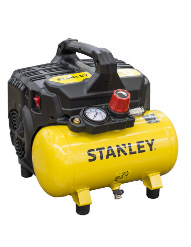 Stanley DST 100/8/6  ElettroCompressore Silenziato 6 Litri 1 Hp 59dB 