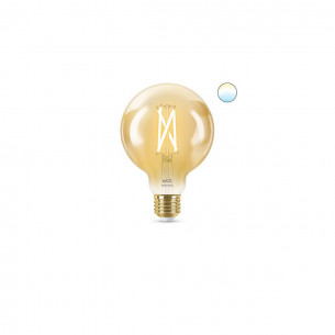 Lampadina WiZ Signify LED globo filamento ambra G95 E27 WiFi