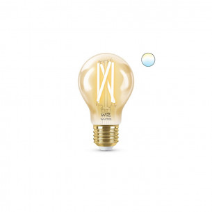 Lampadina WiZ Signify LED goccia filamento ambra A60 E27 WiFi intelligente