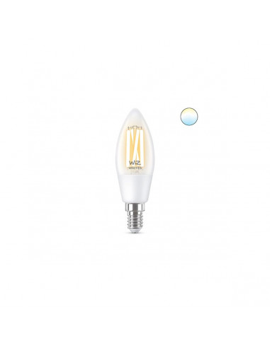 Lampadina-LED-oliva-filamento-trasparente-C35-E14-WiFi