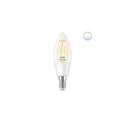 Lampadina-LED-oliva-filamento-trasparente-C35-E14-WiFi