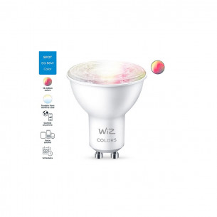 Lampadina LED RGB GU10 luce colorata e bianca dimmerabile WiFi WiZ Signify 2