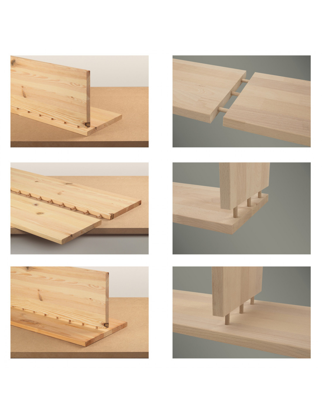 Spine giunzioni in legno per mobili 6 mm per giunzioni componenti