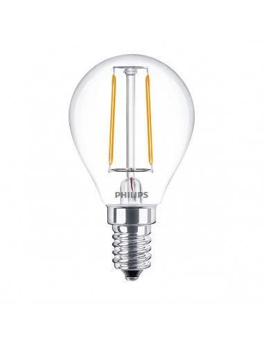 Lampadina LED filamento a sfera E14 P45 25 W Philips