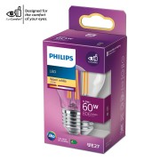 Lampadina LED filamento a sfera E27 P45 60 W Philips 2700 K luce calda