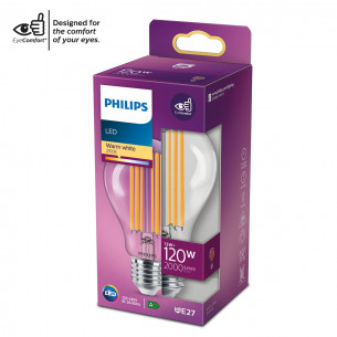 Lampadina LED filamento a goccia E27 A67 120 W Philips 2
