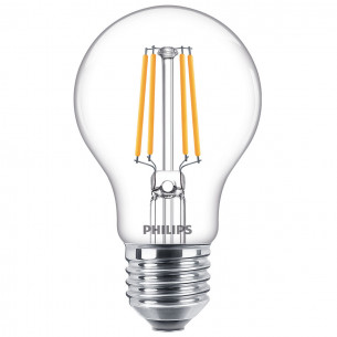 Lampadina LED a goccia E27 con filamento A60 60 W Philips