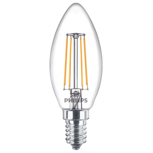Lampadina LED oliva E14 a filamento B35 60 W Philips