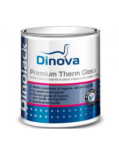 Smalto a base poliuretanica, specifico per termosifoni PREMIUM THERM GLOSS D-45 Dinova