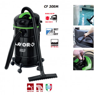 Bidone aspirapolvere aspiraliquidi CF 30 EM 1400W Lavorwash 2