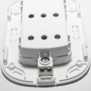Presa triplex 10A Bticino Oval SP93BF collegamento messa a terra