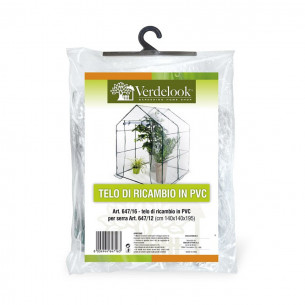 Telo di ricambio per serra da giardino a casetta L144xP144x195cm Verdelook