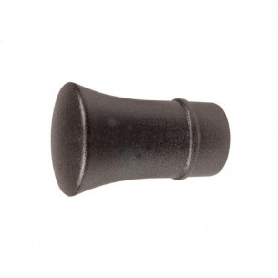 Terminali per bastone tende in metallo 2pz D. 20mm Tromba 2