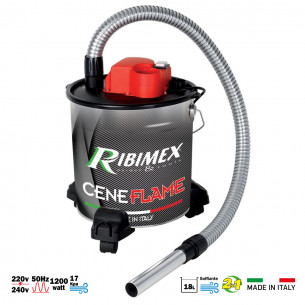 Aspiracenere elettrico 1200W Ribimex Ceneflame PRCEN007 2