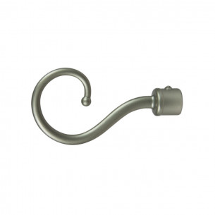 Terminali per bastone tende in metallo 2pz D. 20mm Ricciolo 2