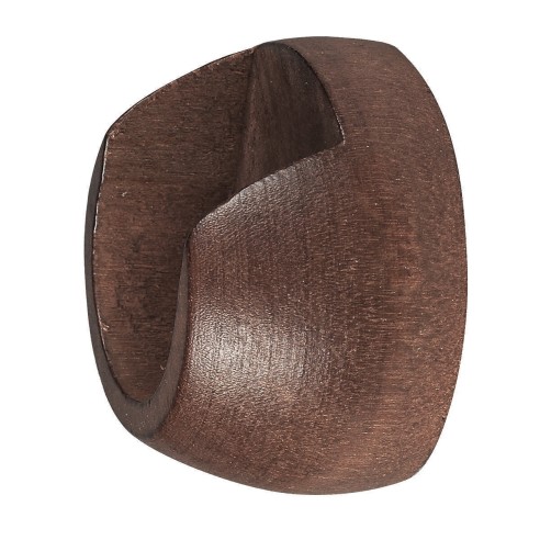 Supporto laterale in legno noce per bastone tenda D. 28mm 2pz Errebi