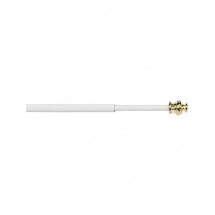 Bacchetta per tende bianco-oro D. 11 mm tondo, a vite Errebi