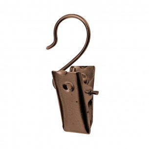 Pinzette per tende in metallo con gancio 10pz Errebi 2