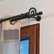 Supporto doppio aperto per bastone tende D. 20mm metallo