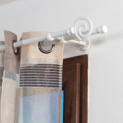 Supporto doppio aperto per bastone tende D. 20mm metallo