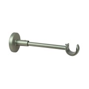 Supporto singolo aperto nichel per bastone tende D. 16mm metallo