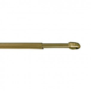 Bacchetta per tende oro D. 11 mm piatta, a vite