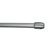 Bacchetta per tende grigio D. 11 mm piatta, a vite