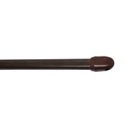 Bacchetta per tende marrone D. 11 mm piatta, a vite