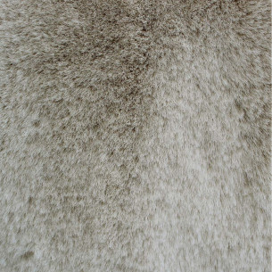 Tappeto Fur Beige in pelliccia sintetica Sobel