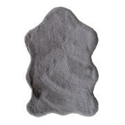 Tappeto Fur Grey in pelliccia sintetica Sobel