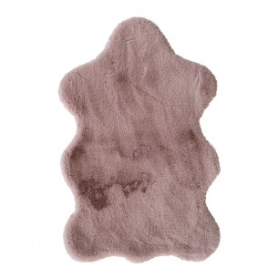 Tappeto Fur Pink in pelliccia sintetica Sobel