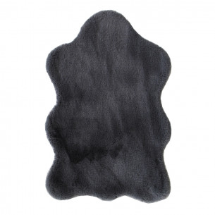Tappeto Fur Charcoal in pelliccia sintetica Sobel