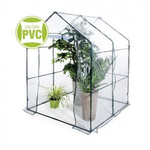 Kit serra da giardino Verdelook Casetta senza ripiani + 1 telo di ricambio 2