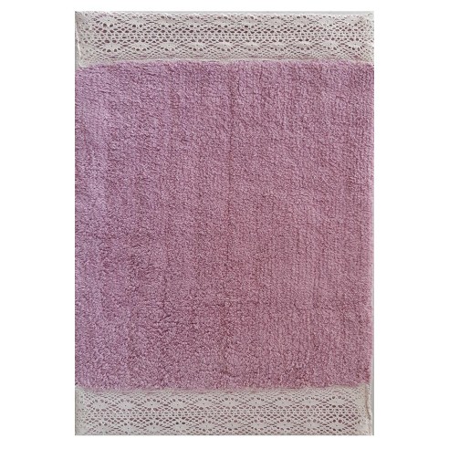 Tappeto bagno Merletto lilla Sobel