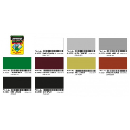 Fernovus Saratoga Gel tabella colori