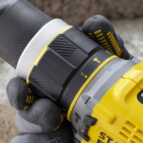 Trapano avvitatore a percussione V20 Fatmax Brushless 18V kit Stanley SFMCD721D2K-QW coppia serraggio