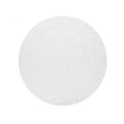 Tappeto Rabbit rotondo bianco Linea Oro