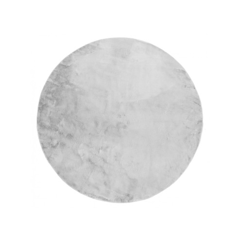 Tappeto Rabbit rotondo grigio Linea Oro