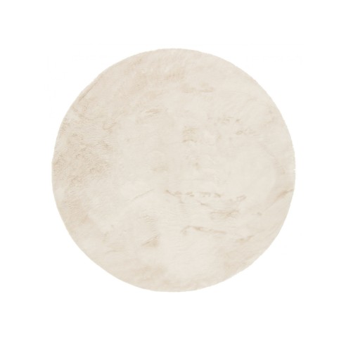 Tappeto Rabbit rotondo beige Linea Oro