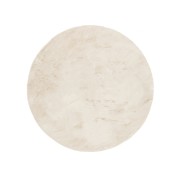 Tappeto Rabbit rotondo beige Linea Oro