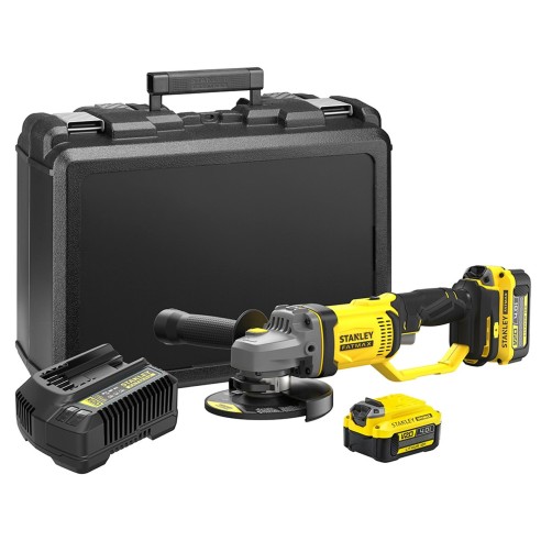 Smerigliatrice angolare a batteria V20 Stanely Fatmax 18V 4Ah SFMCG400M2K