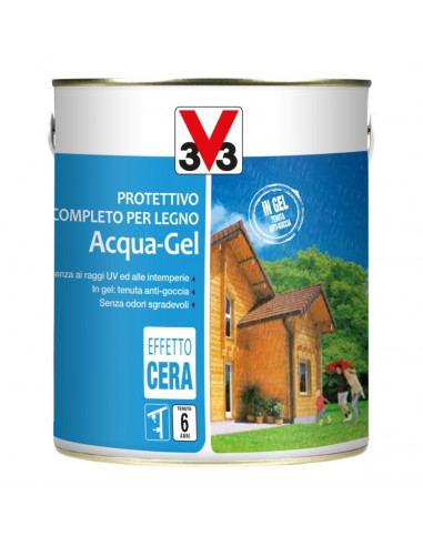 Protettivo Acqua-Gel per legno 2,5 L V33